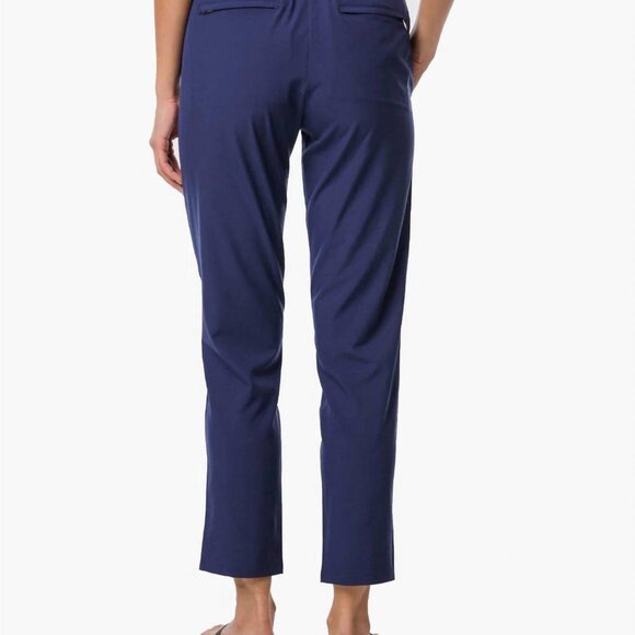 New! Southern Tide Women's Casey Woven Pant, Navy, Large - Picture 3 of 4